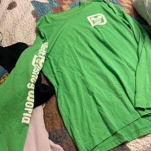 Disney Bright Green Long Sleeve Shirt